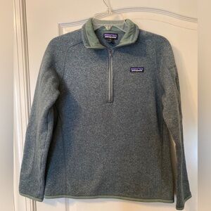 Patagonia Women's Better Sweater 1/4 Zip Green Size M